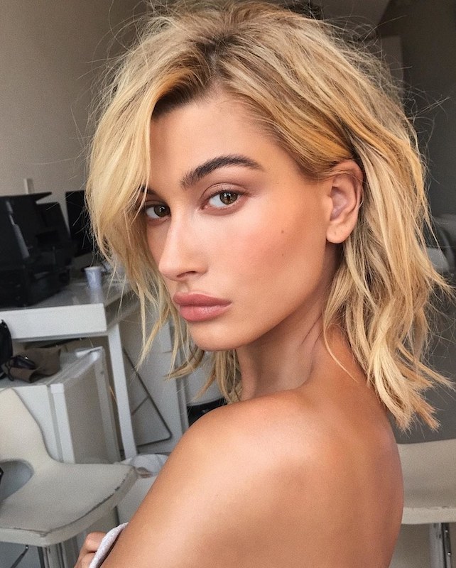 fall hair colors - Hailey Baldwin on instagram